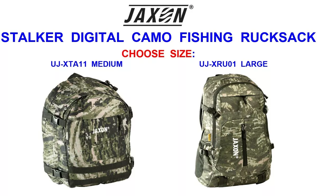 2023 JAXON STALKER DIGITAL CAMO RUCKSACK COARSE GAME FISHING BACKPACK  TACKLE BAG