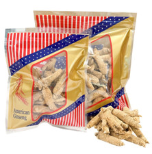 16oz American Ginseng Large Round Root Ginseng Root Grade AA             