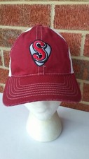 NASHVILLE SOUNDS MiLB Maroon Mesh Back Stretch Fit S/M Retro Brand Hat Cap USA