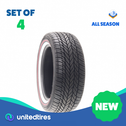Set of (4) New 235/55R17 Vogue Custom Built Radial VIII Red/White 99H ...