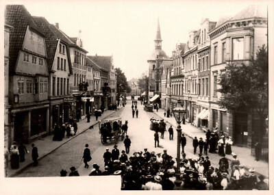 AK Foto Abzug Oldenburg Lange Straße, Lappan ca. 14.5 * 10,5 cm (2745)