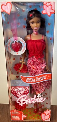 Barbie With Love African American Valentine Doll H8255 New 2005 Mattel Q1