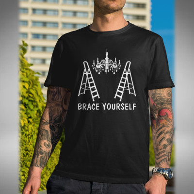 Brace Yourself T-Shirt Only Fools and Horses inspiriert Kronleuchter Small bis 5XL