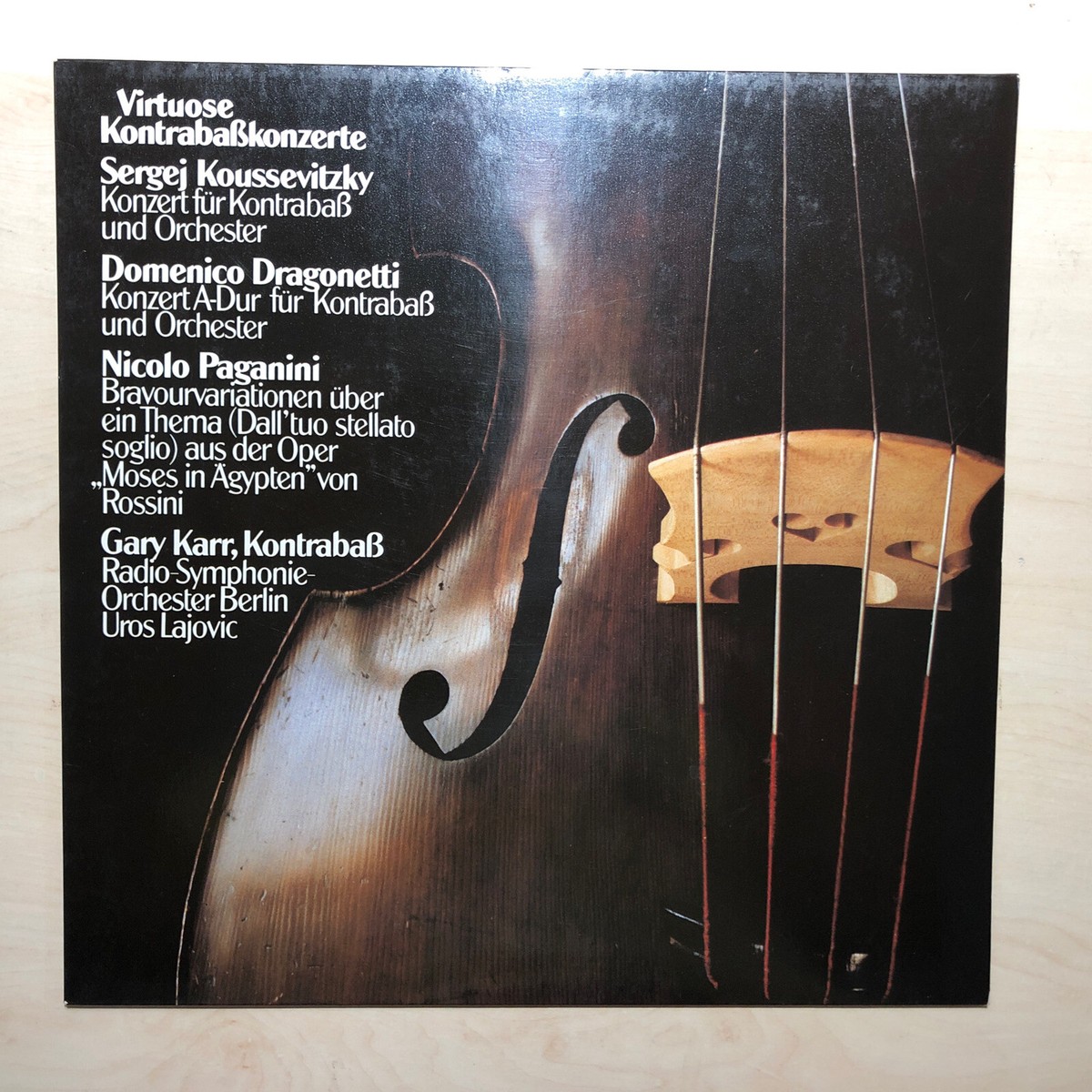 レコードGary Karr Virtuose Kontrabaskonzerte RARE LP 1ED GARY KARR VIRTUOSO DOUBLE BASS CONCERTOS MINT