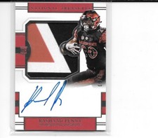 2018 NATIONAL TREASURES RASHAAD PENNY RC AUTO 3 COLOR PATCH # 7/99 SEAHAWKS