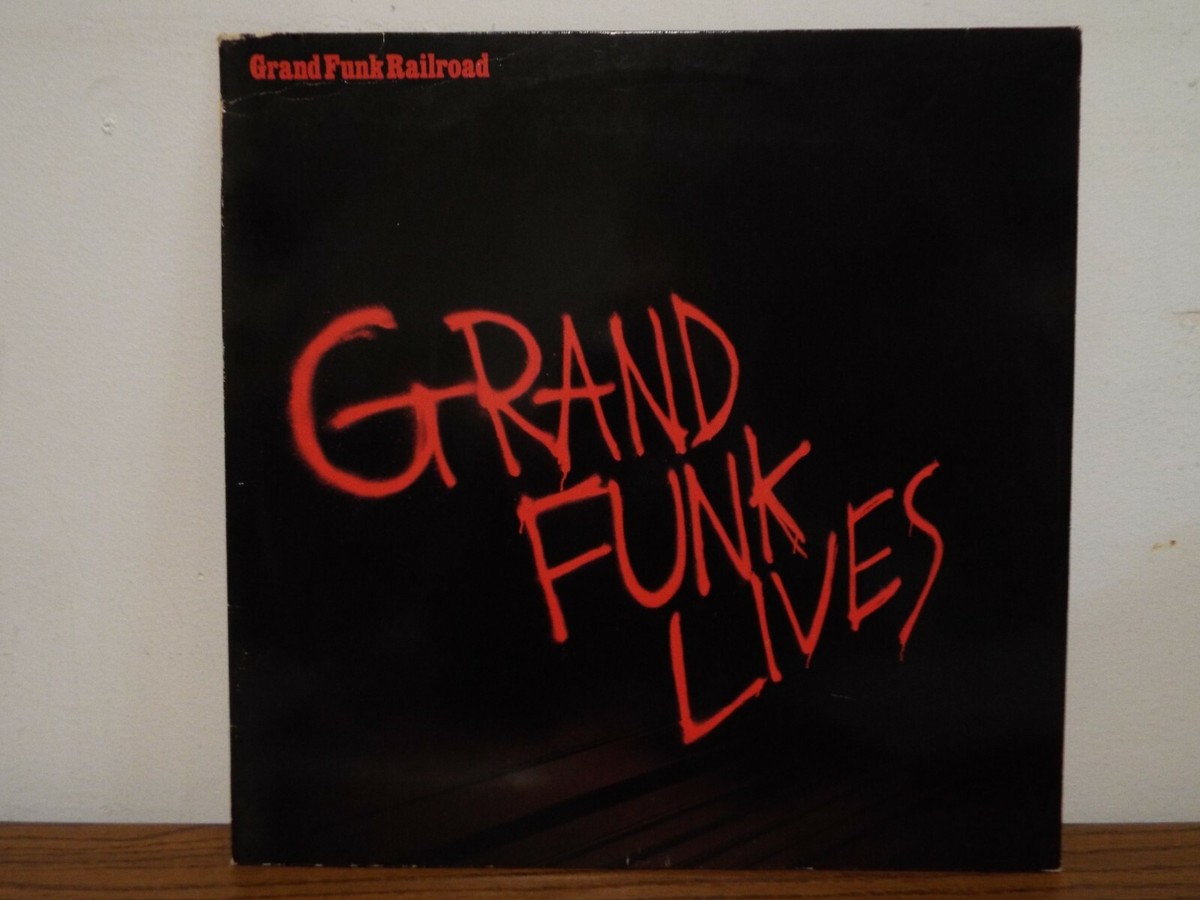 GRAND FUNK RAILROAD GRAND FUNK LIVES GERMAN PRESS 1981 LP VINYL