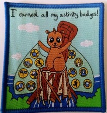 Scout Beaver  Activity badges Cloth Badge