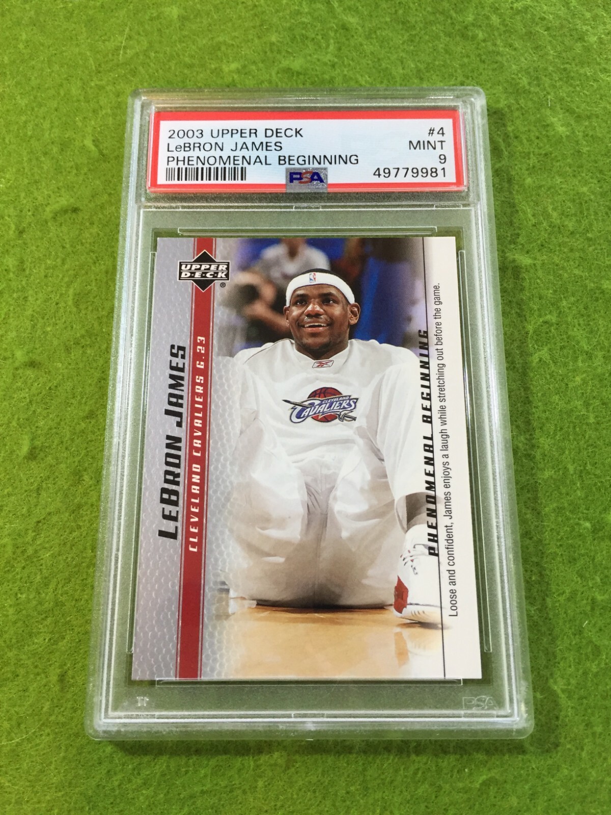 LEBRON JAMES PSA 9 ROOKIE CARD CAVALIERS 2003-04 Upper Deck BOX SET Lakers view 6