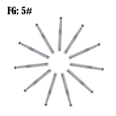 10pcs Dental Tungsten Steel Carbide Burs / drill for High Speed Handpiece FG-5