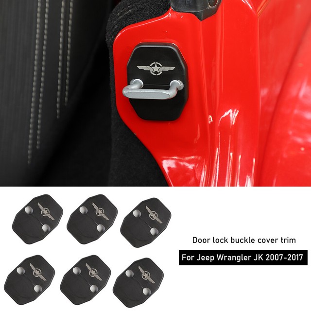 Door Lock Cover Trim Protective for Jeep Wrangler JK 0717 4 Door Grand Cherokee eBay