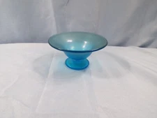 Fenton Celeste Blue Stretch Glass Individual Open Salt Dip Cellar