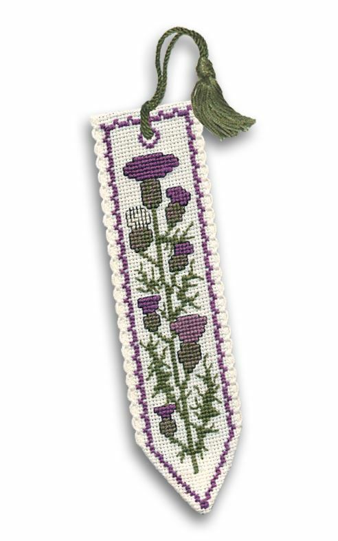 Scottish Thistle Bookmark Cross Stitch Kit (Textile Heritage)