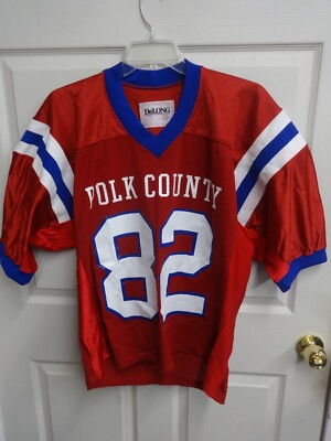 New Dead Stk DeLong High School Polk County Football Jersey Large & XL Various #