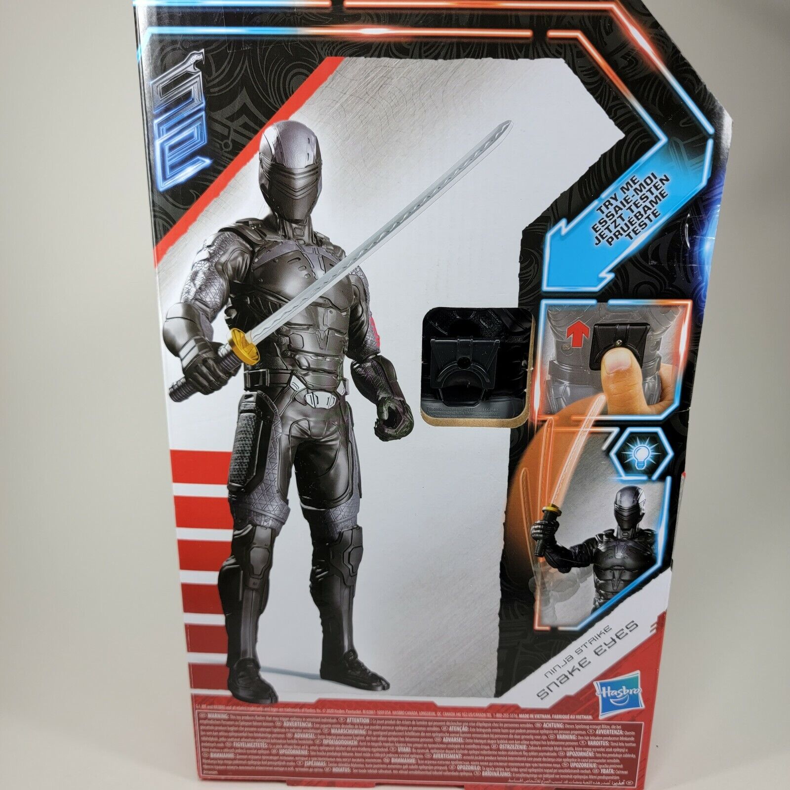 G.I. Joe Origins Ninja Strike Snake Eyes 30cm Oficial - Shoptoys