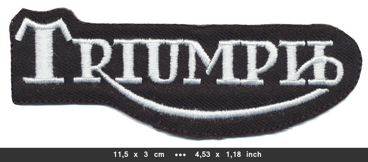 Triumph Patch TRIUMPH Patch Embroidered Sew Iron Motorbikes Oldtimer TT Race England ...