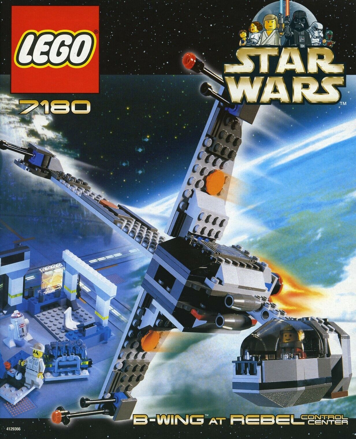 Lego Star Wars Episode IV-VI B-Wing at Rebel Control Center (7180) for sale  online | eBay