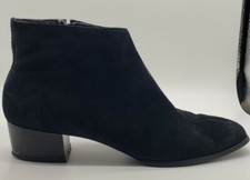 California Magdesians Womens Ankle Boots Black Suede Leather Size 10 Made in USA