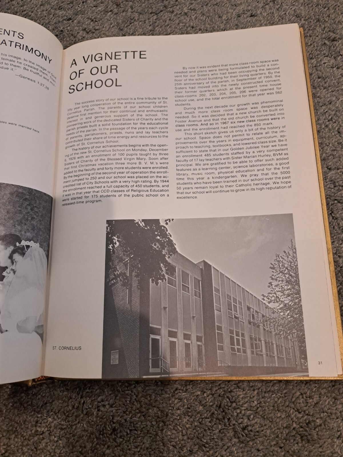1975 History St. Cornelius Parish Jefferson Park Chicago Catholic Church