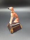 Staffordshire Style Whippet Greyhound Trinket Box