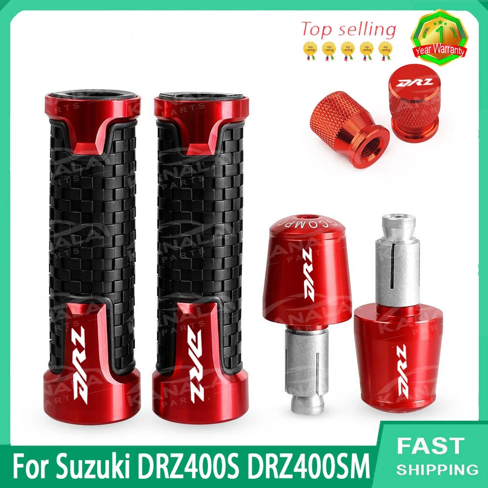For Suzuki DRZ400S DRZ400SM Motorcycle Grip Handlebar End Plug Kit Accessories - Imagem 3 de 4