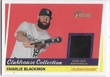 2016 Heritage Baseball Clubhouse Collection Charlie Blackmon Rockies