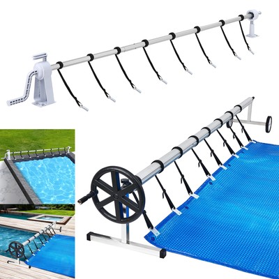 Mobile Aufrollsystem Verstellbar Aufroller Aufrollvorrichtung für Poolplanen Neu