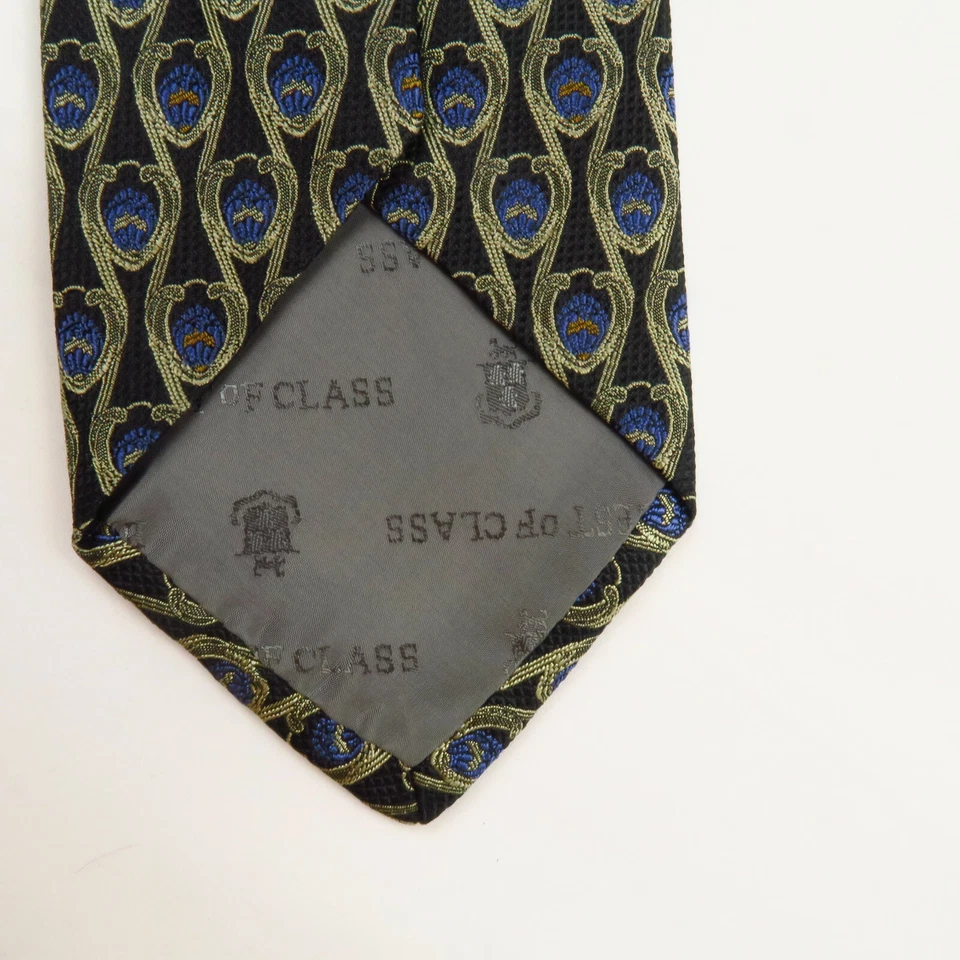 Gravata masculina Robert Talbott Norman Stockton geométrica abstrata 57 x 4 - Imagem 4 de 4