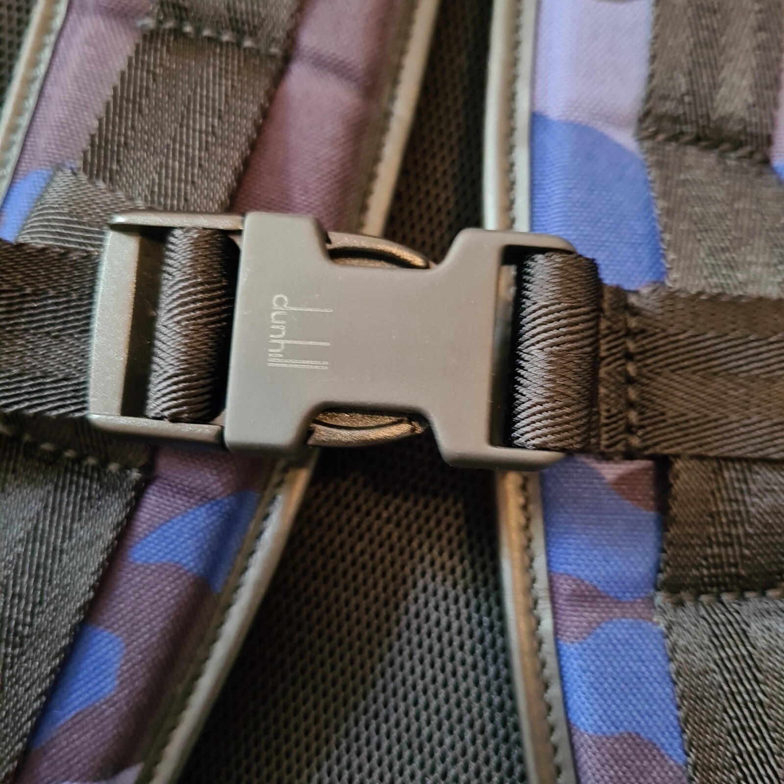 NWT AUTHENTIC DUNHILL Radial Foliage Blue Camouflage Rucksack Backpack. Rrp £825 image 9