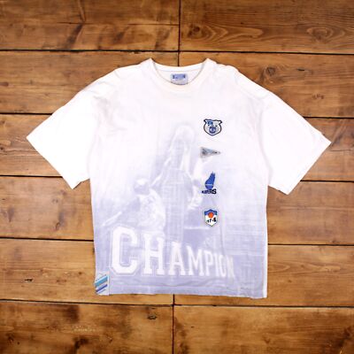 Vintage Grafik T-Shirt 2XL Fox Sports Oversized weiß Tee