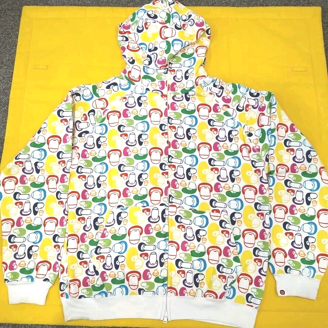 Bape hoodie best sale rainbow