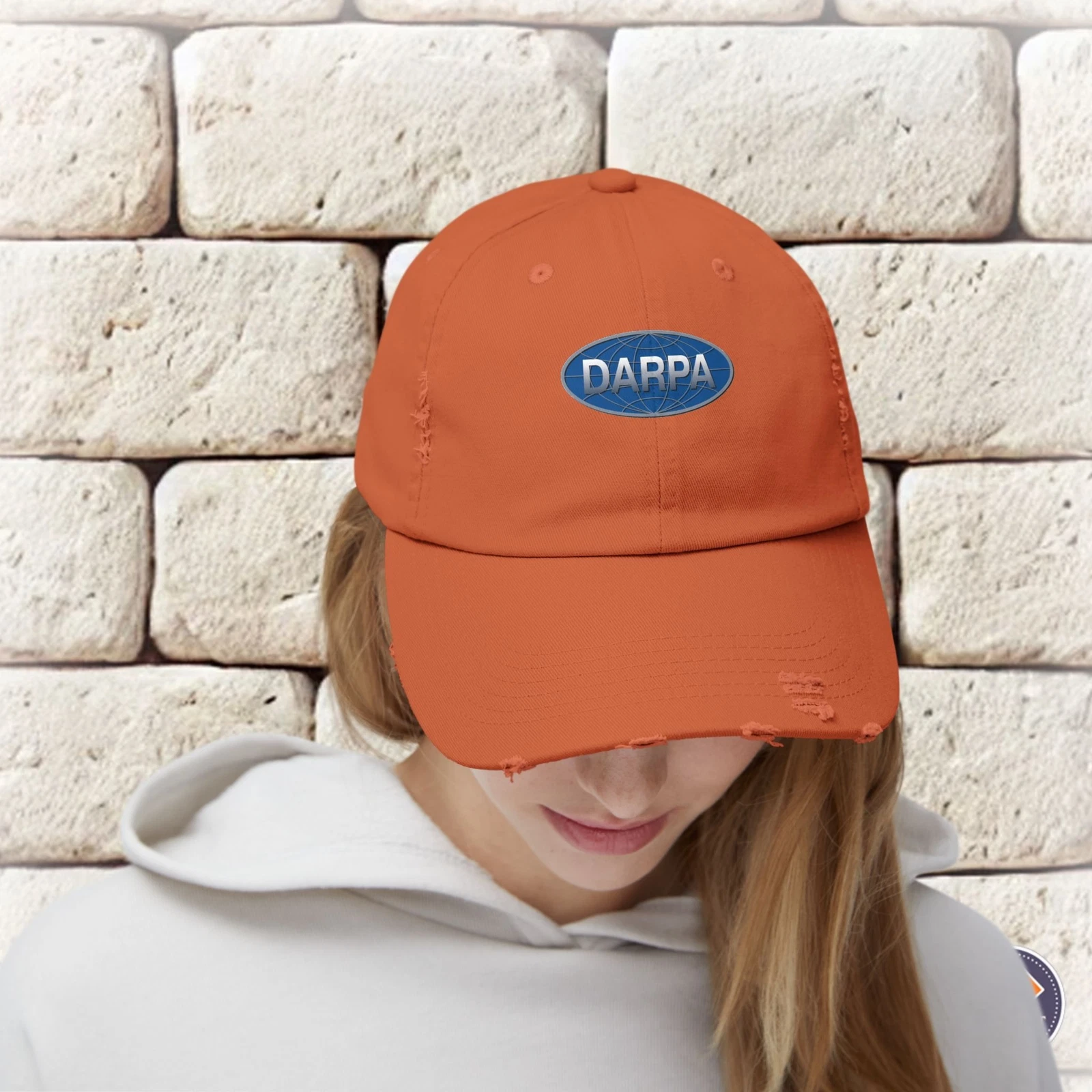 DARPA Emblem Unisex Distressed Cap