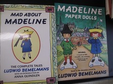 Lot of 4 Ludwig Bemelmans Rosebud Madeline / Paper Dolls Children Color Illus