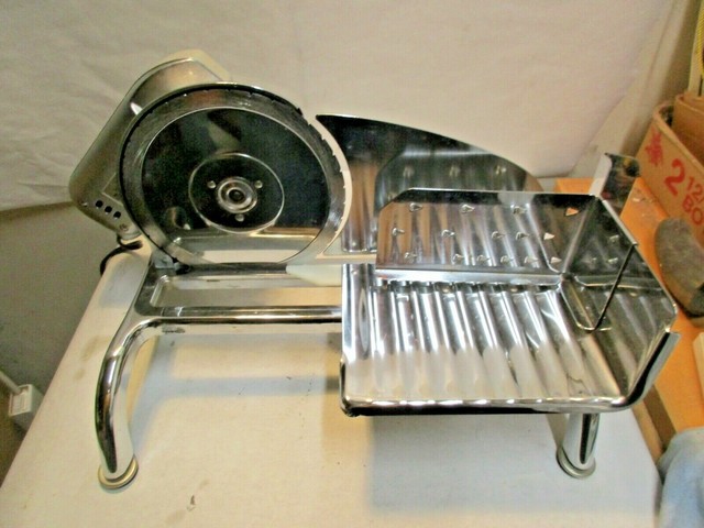 Rival Model 1101E/3 Chrome Electric Meat Food Slicer good used