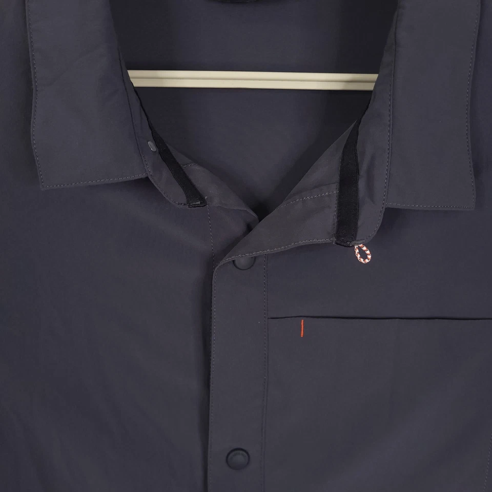 Camisa de rendimiento The North Face North Dome para hombre XL carbón botón a presión frontal Foto 4 de 4