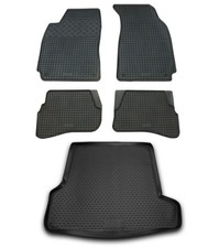 Gummi Kofferraumwanne Fußmatten für VW Passat 3B 3BG 1996-2005 Set Passform