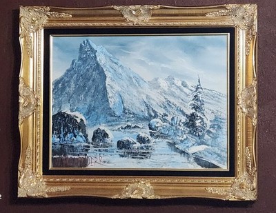 WILLIAM Bill ALEXANDER ''Old Man River'' Mentor of BOB ROSS,Oil Painting