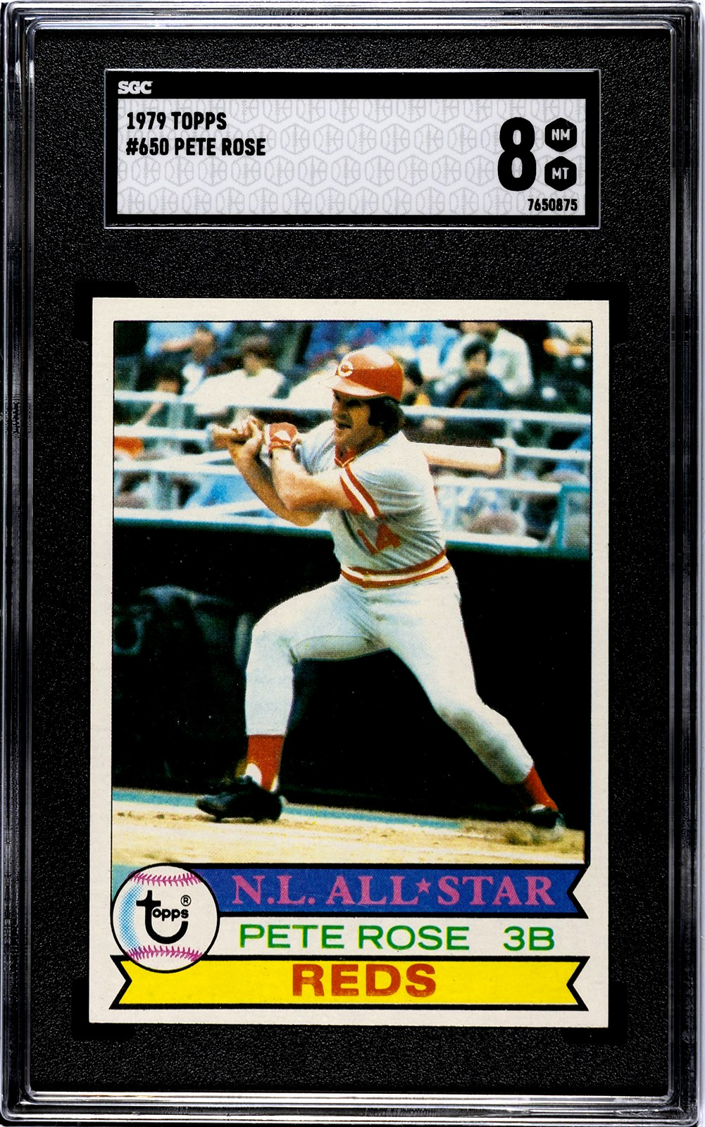 SGC 8 - 1979 Topps #650 Pete Rose ALL-STAR Cincinnati Reds