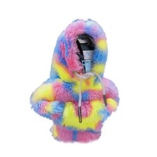 Car Shift Knob Hoodie, Plush Gear Shift Cover, Colorful Hoodie Style, Pink