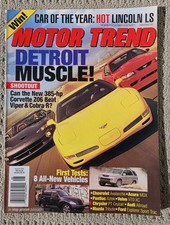 Motor Trend  Magazine August 2000 Z06, Viper, Cobra R, Diablo vs 550 Maranello