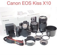 Canon EOS Kiss X10 Double Zoom Kit 18-55mm 55-250mm Excellent Condition