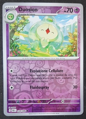 DUOSION 038/086 Reverse Holo in Deutsch Pokemon (BLK) Schwarzlicht