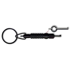 Zak Tool ZT15 Handcuff Key Extension Tool w/ Swivel Key Ring, Black