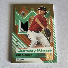 2025 Donruss Cam Caminiti Jersey Kings Gold Rated Prospect /10 Atlanta Braves