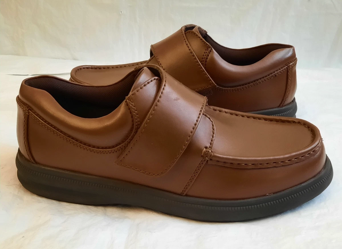 Hush Puppies Men’s size 10.5 Double Velcro Luthar Henson Slip on Loafers Brown 70s Loafers, Mens 9 1/2, Hush Puppies, Tan Suede, Slip Ons  main image 2
