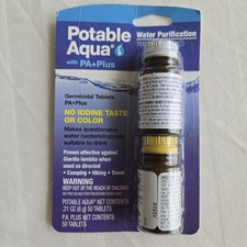 Potable Aqua Water Purification Tablets with PA Plus