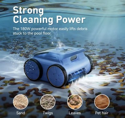 Seauto SAT20 Poolroboter 45000Pa Wandkletterer 150 Min Akkubetrieb