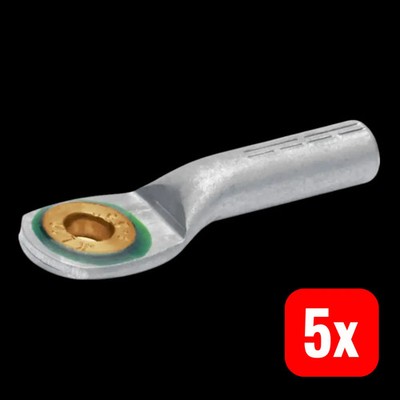 Klauke Presskabelschuh Rohrkabelschuh M12 180 Grad Alu 240qmm blank 5 STÜCK