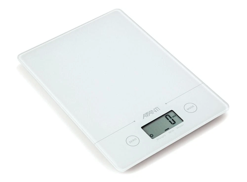 Avanti Compact Digital Kitchen Scale (White)