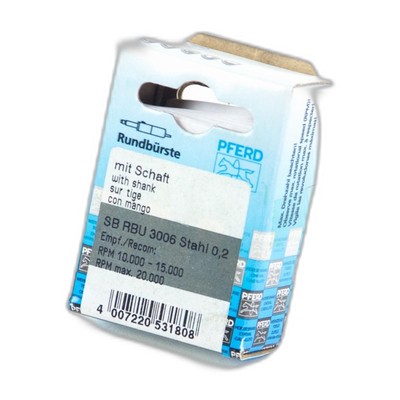 PFERD SB RBU 3006 Stahl 0,2 Wire Brush Spindle Mounted with shank New in stoc...