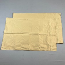Set Of 2 Egyptian Cotton Pillowcase Queen Beige Bedding Luxury Home Decoration